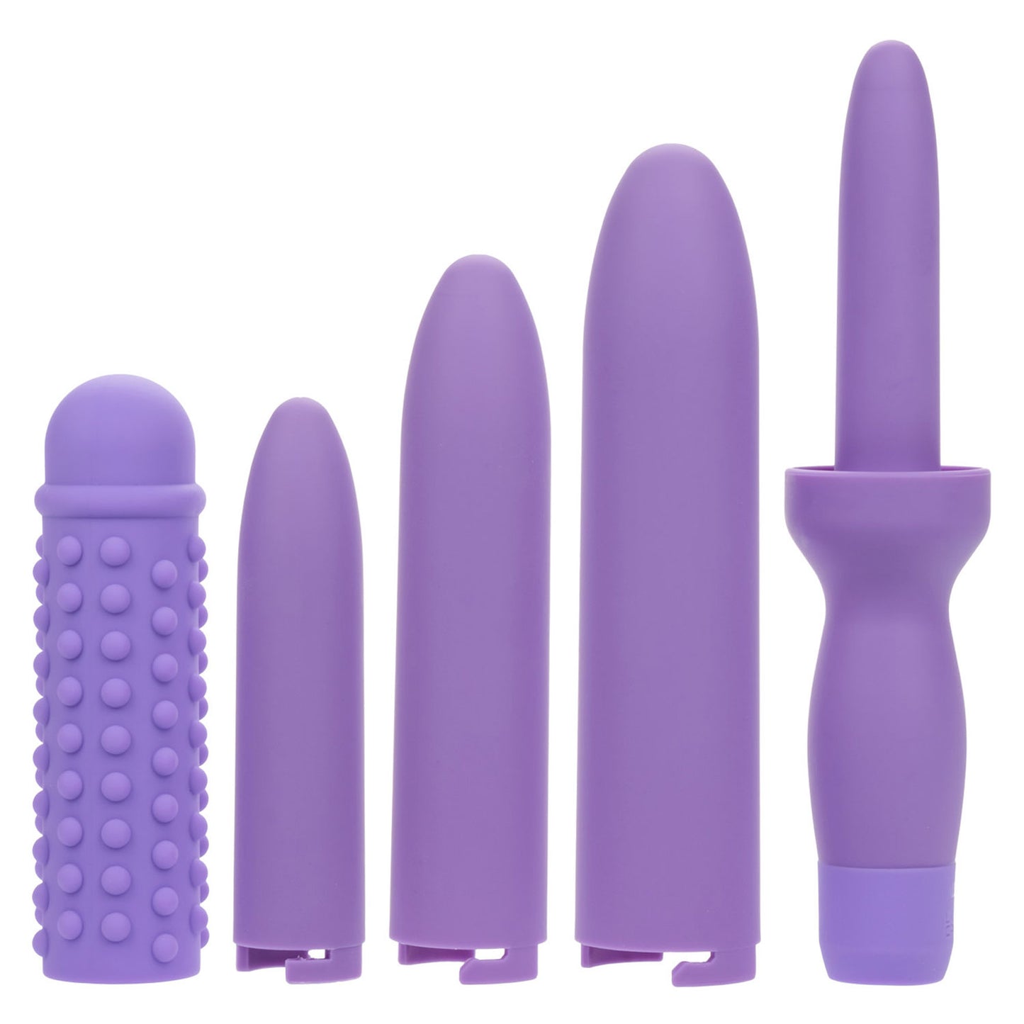 Dr. Laura Berman Rechargeable Dilators Set of 4 Locking Sizes Plus Sleeve - Purple SE9730603