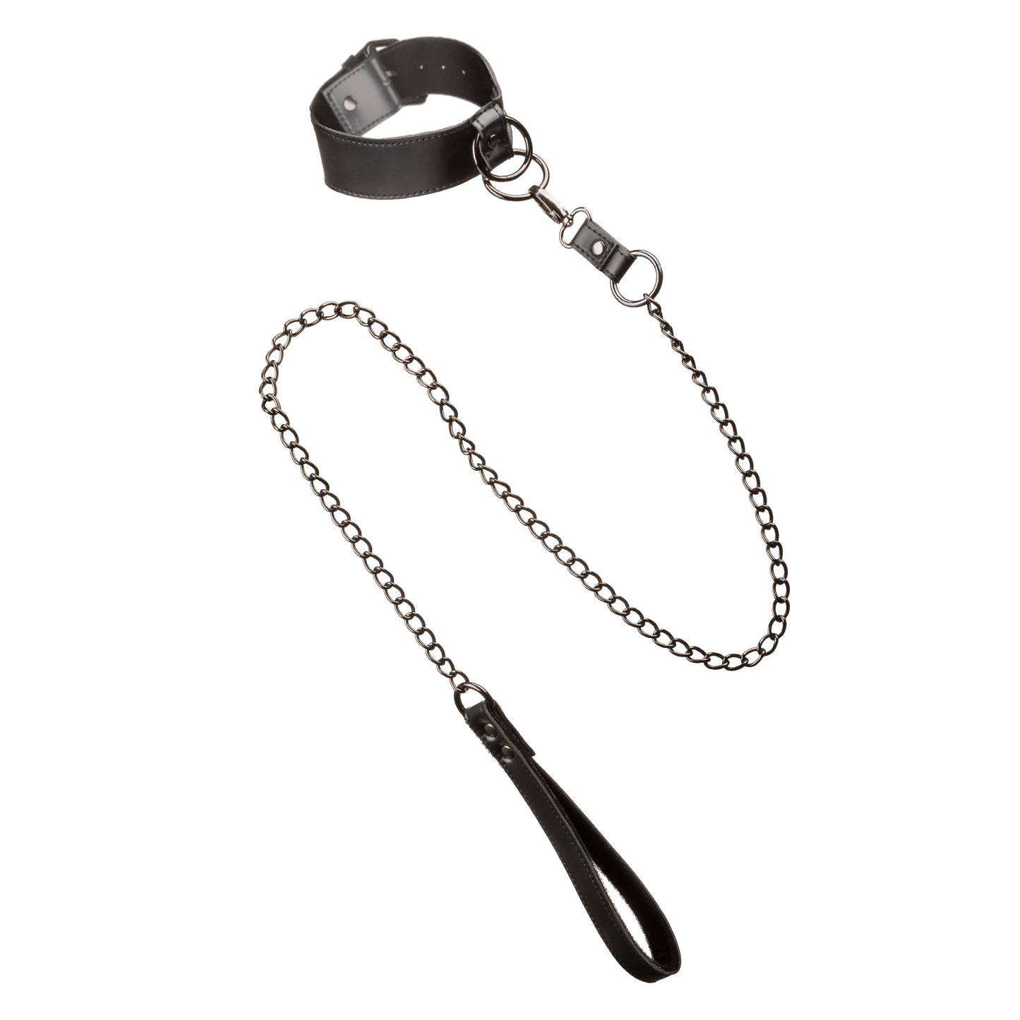 Euphoria Collection Collar With Chain Leash - Black SE3100553
