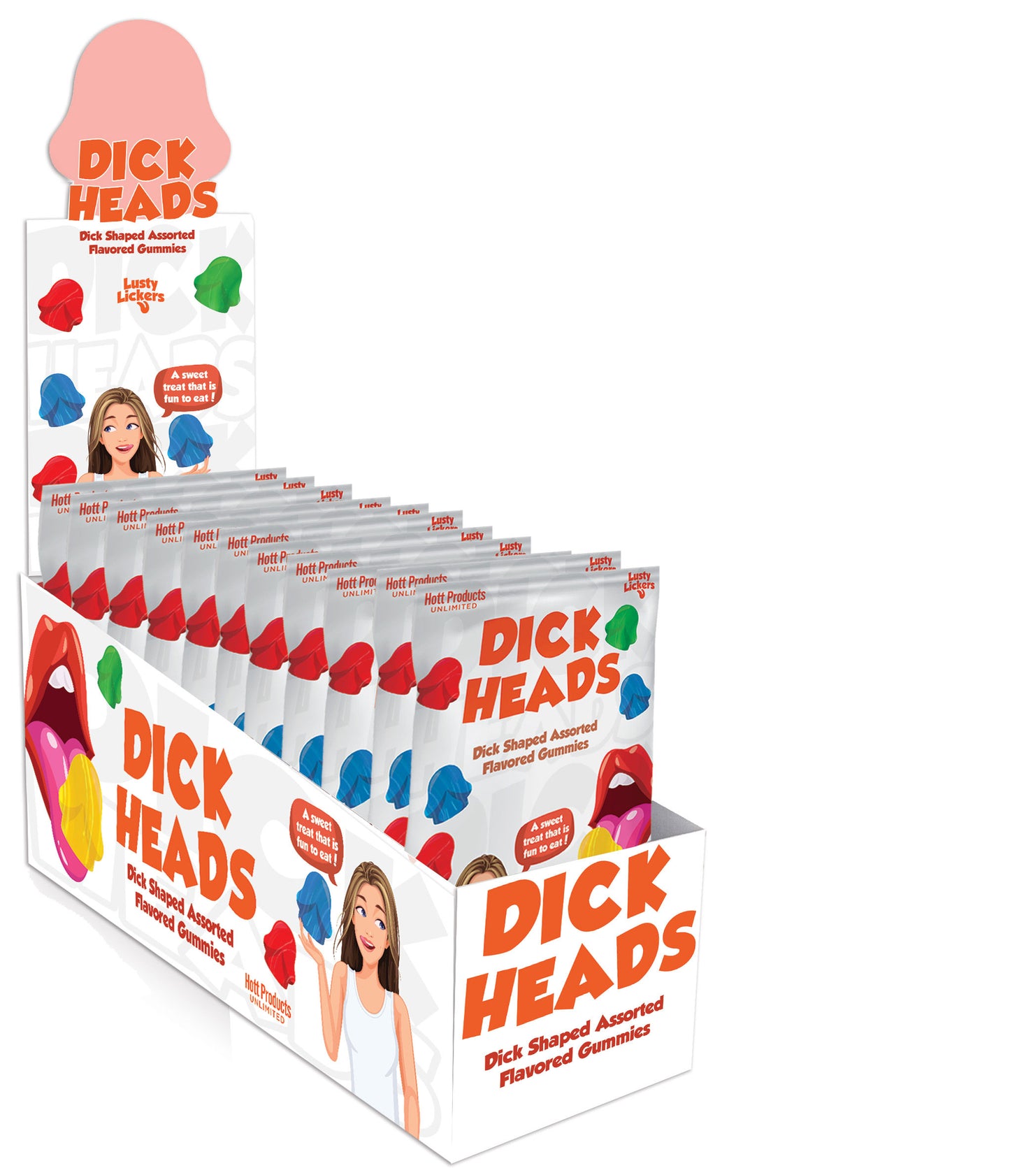 Dick Heads Gummies - Dick Shaped Gummies - Assorted Flavors HTP3511-D