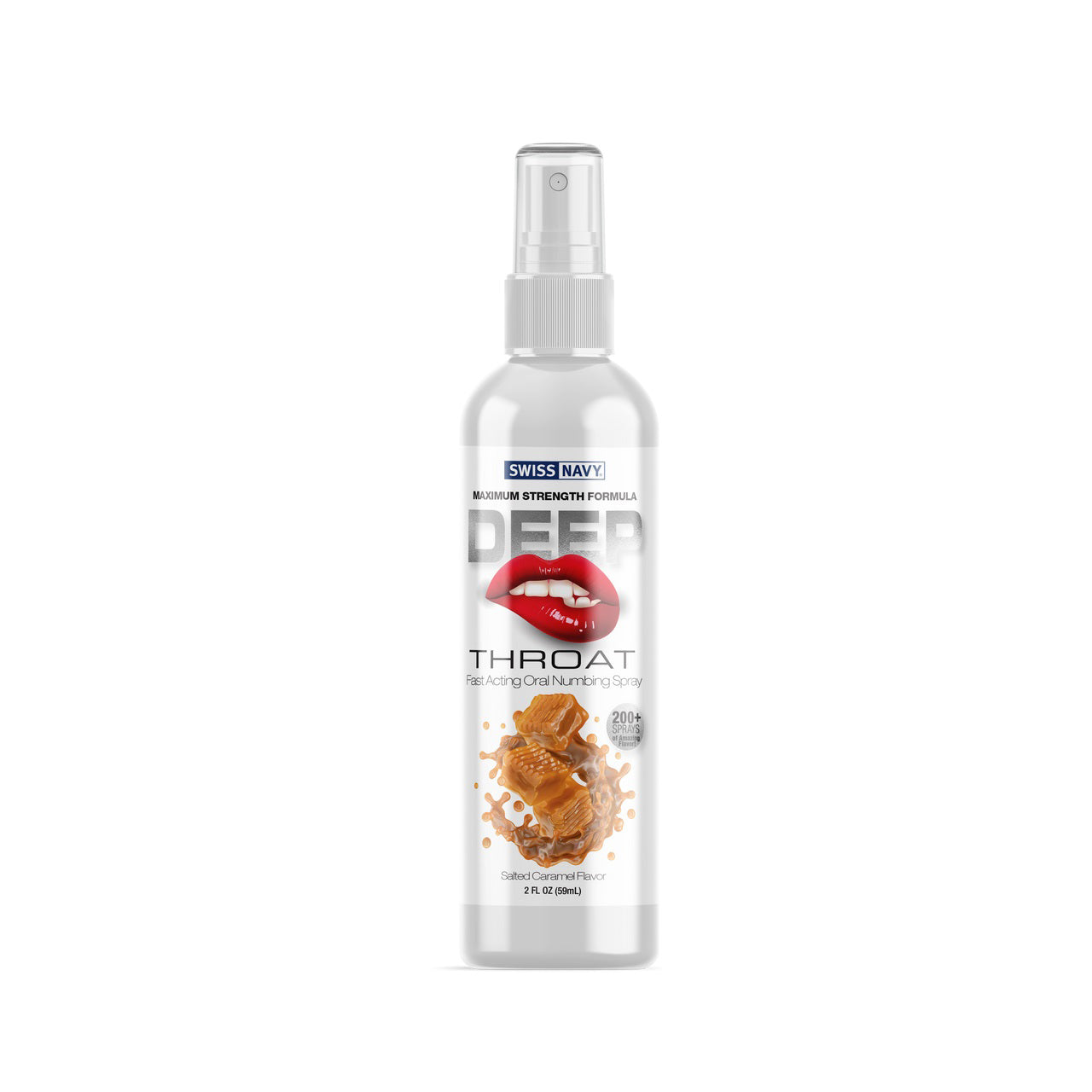 Swiss Navy Deep Throat Spray - Salted Caramel - 2 Fl Oz MD-SNDTSC2