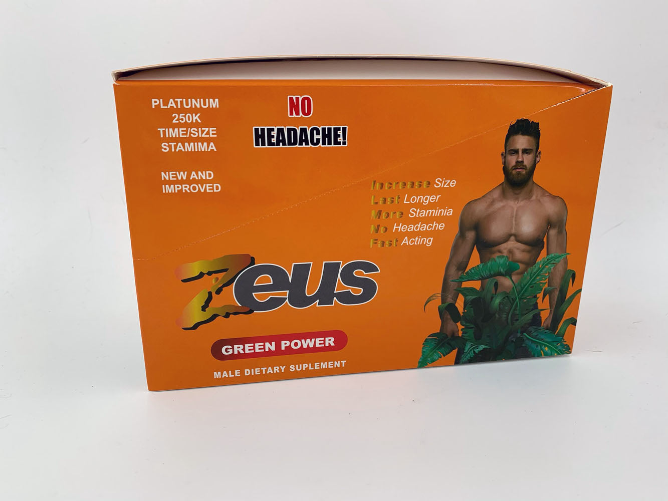Zeus Green Power Male Sexual Enhancement 24 Count Display JSZEUSGPD
