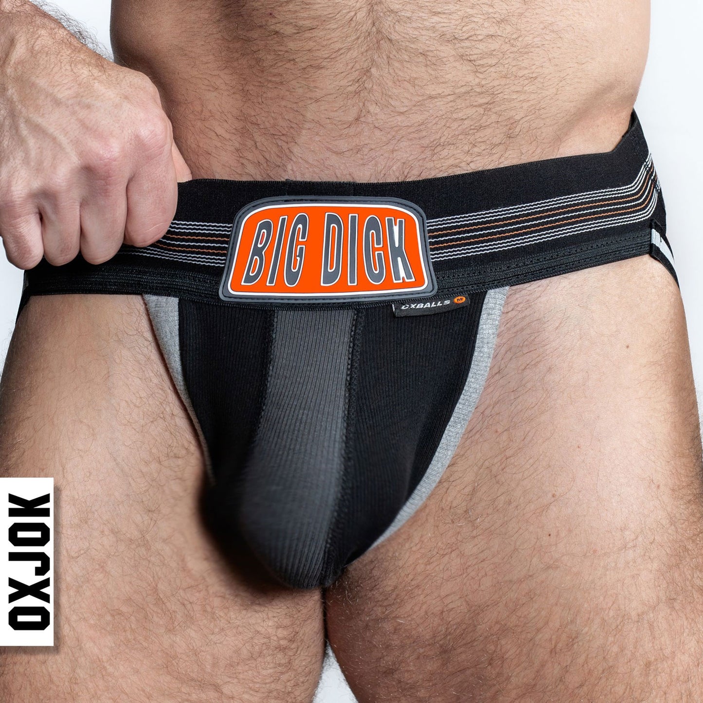 Bulger the Big Pouch Jock Black Iron Xl OX-JOK-1003-BLK-XL