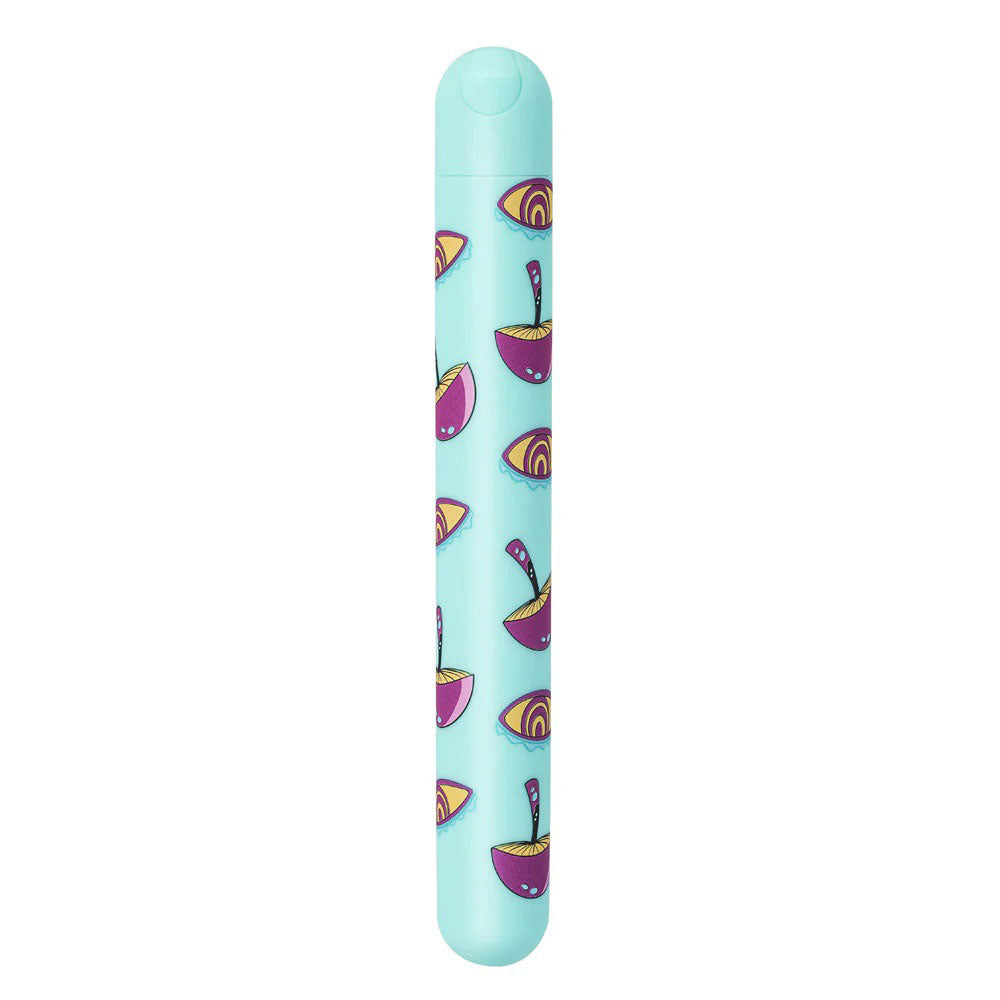 Lucy Mushroom Pattern Rechargeable X-Long Bullet  - Blue MTMA332-MU