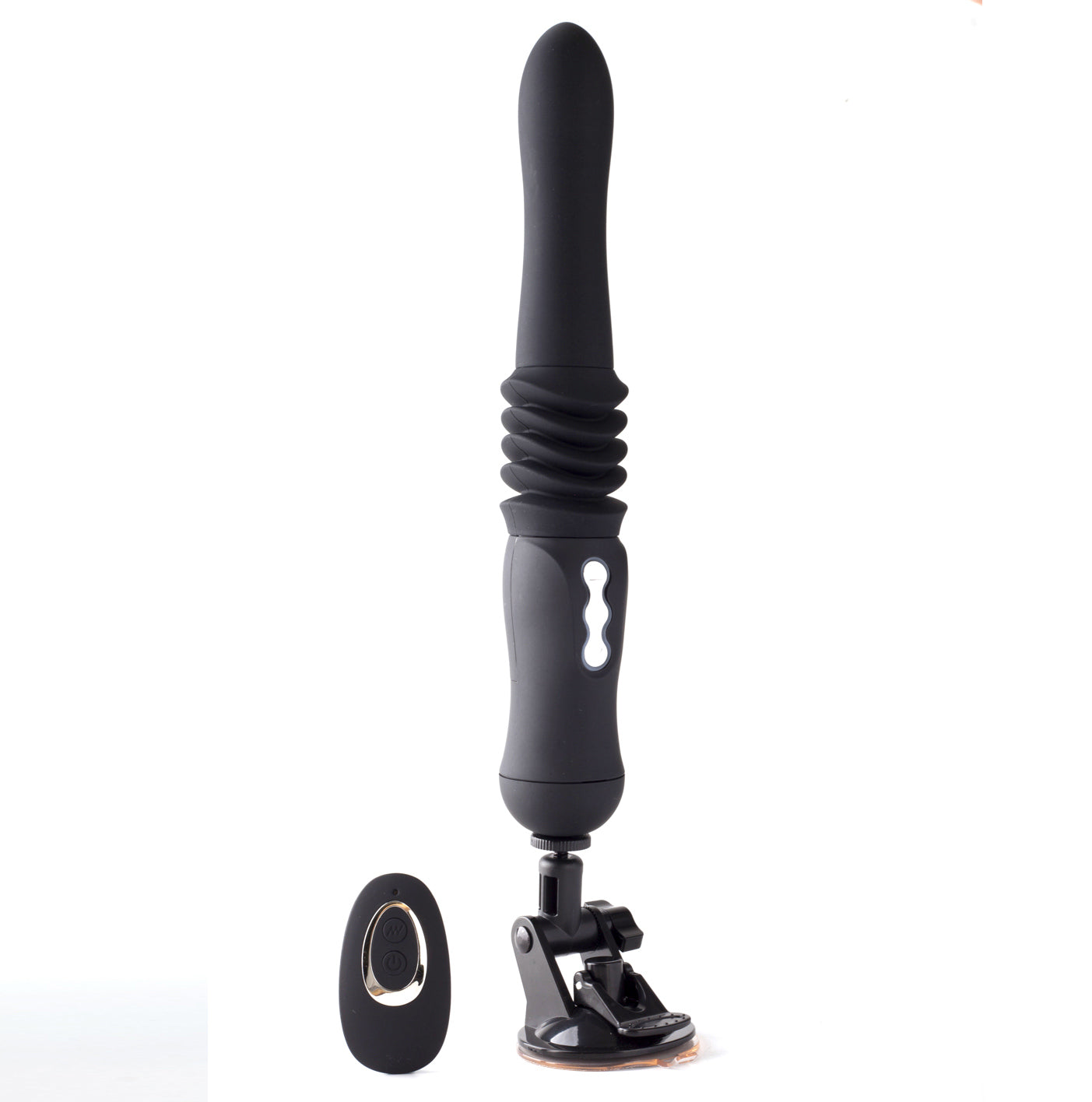 Max Silicone Thrusting Portable Love Machine -  Black MTLM15102-BLK