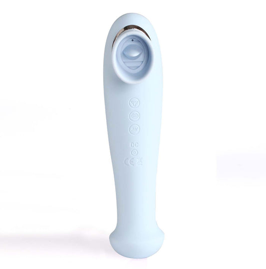 Destiny 15-Function Rechargeable Vibrating -  Suction Wand - Blue MTMA2006-B3