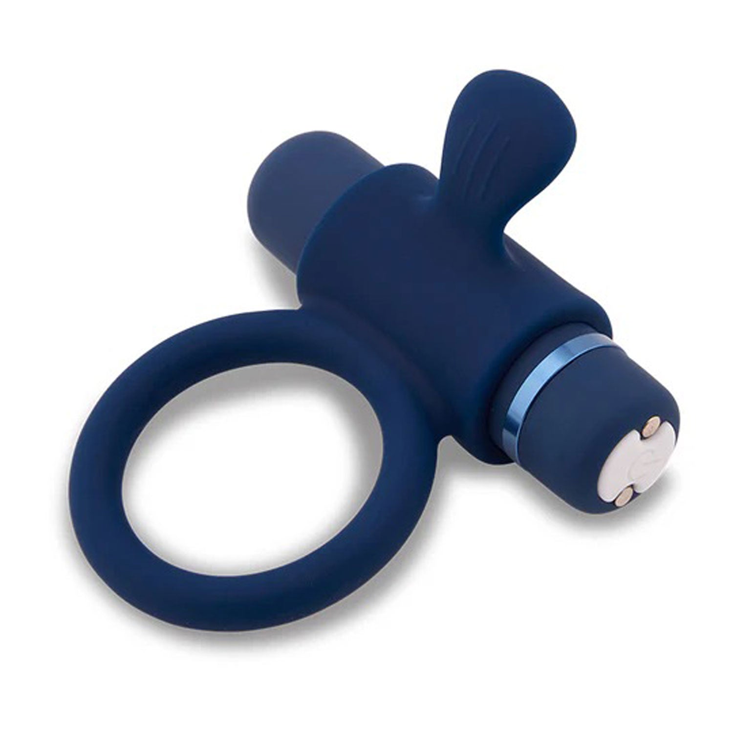 Nu Sensuelle Silicone Bullet Ring - Navy Blue BT-M39NBL