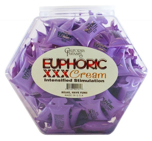 Euphoric XXX Cream - 72 Piece Fishbowl - 10 ml Pillows CF-EUR-10D