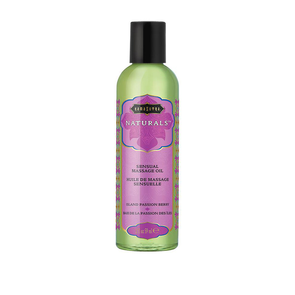 Naturals Massage Oil - Island Passion Berry - 2 Fl Oz (59 ml) KS10281